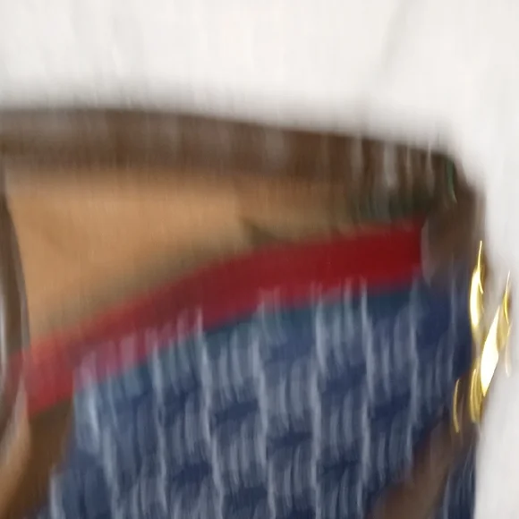 Gucci Blue Denim Shoulder Bag with Cherry Lime Strap Webbing - Picture 5 of 15